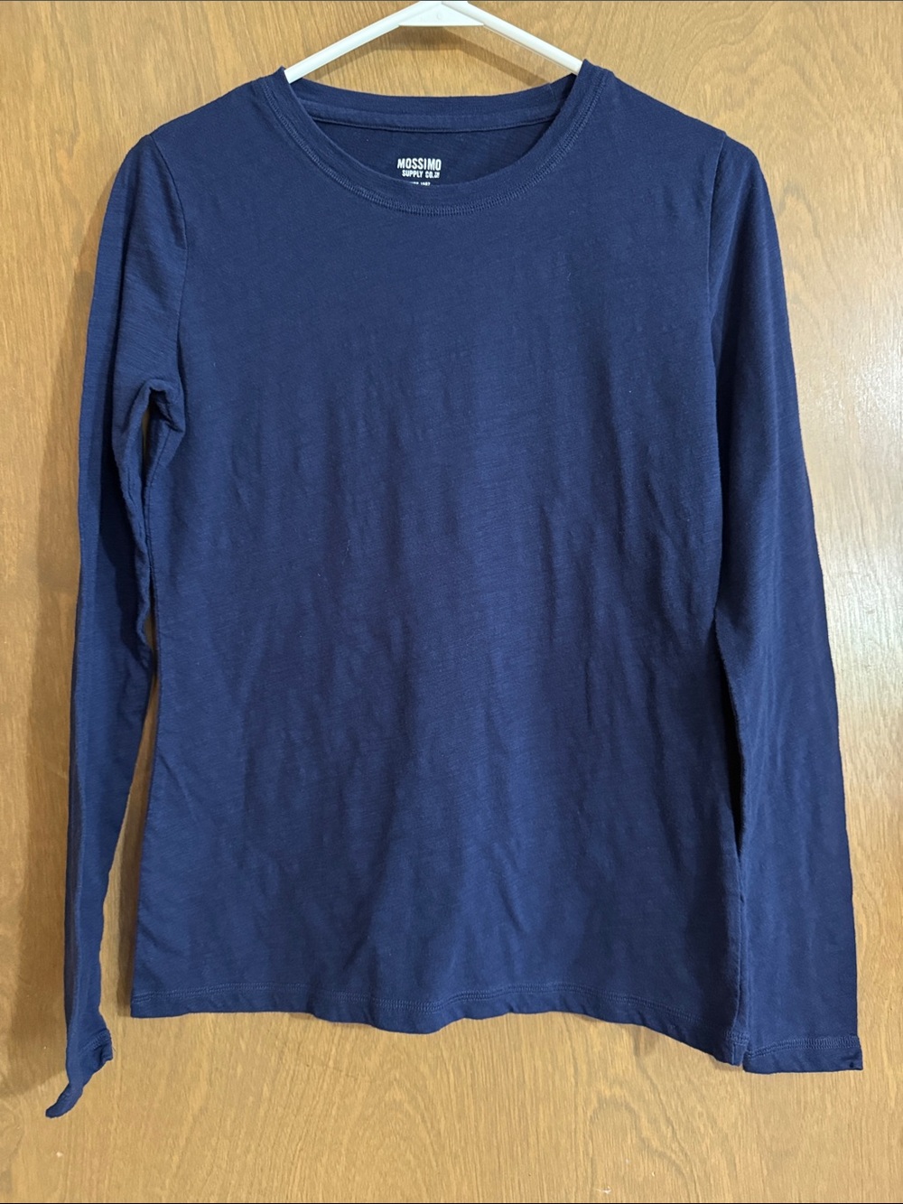 Mossimo Supply Co. Navy Long-Sleeve Crew Tee